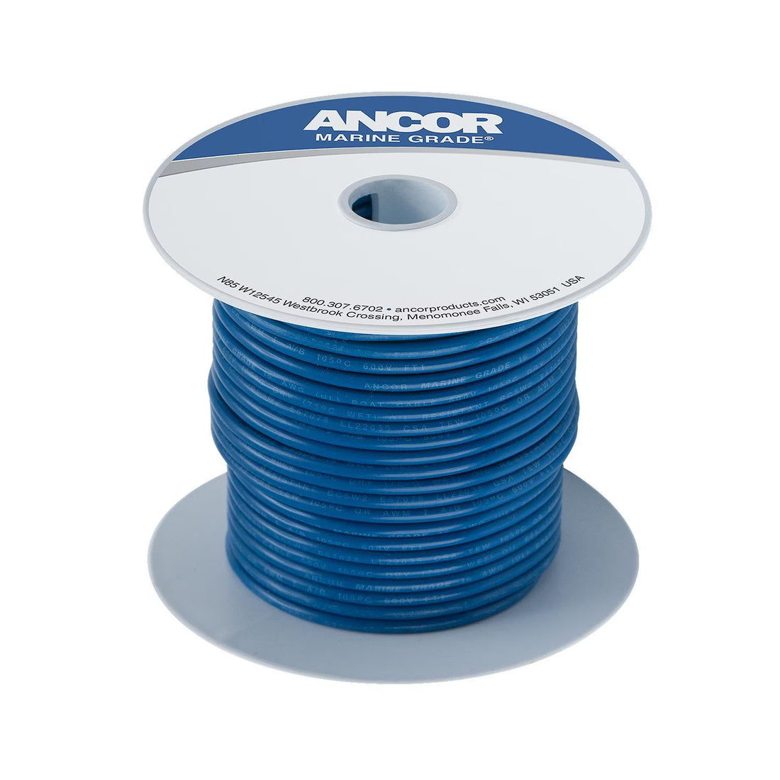 Ancor #18 Dark Blue 100ft Spool Tinned Copper - 100110