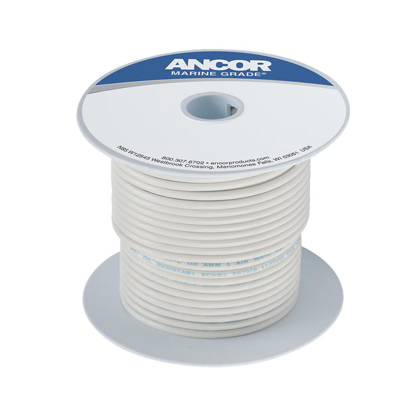 Ancor #18 White 100ft Spool Tinned Copper - 100910