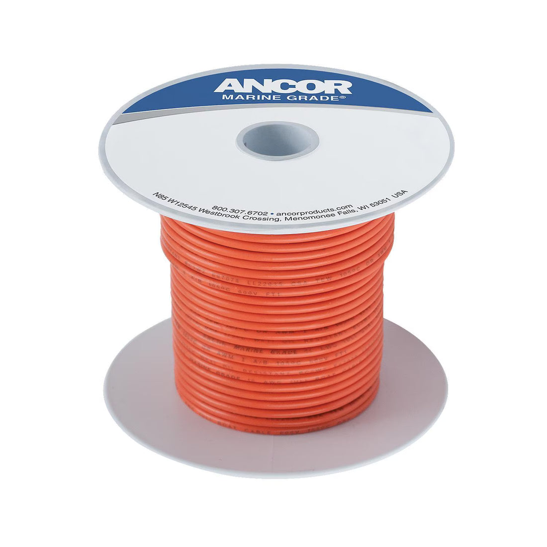 Ancor #16 Orange 100ft Spool Tinned Copper - 102510