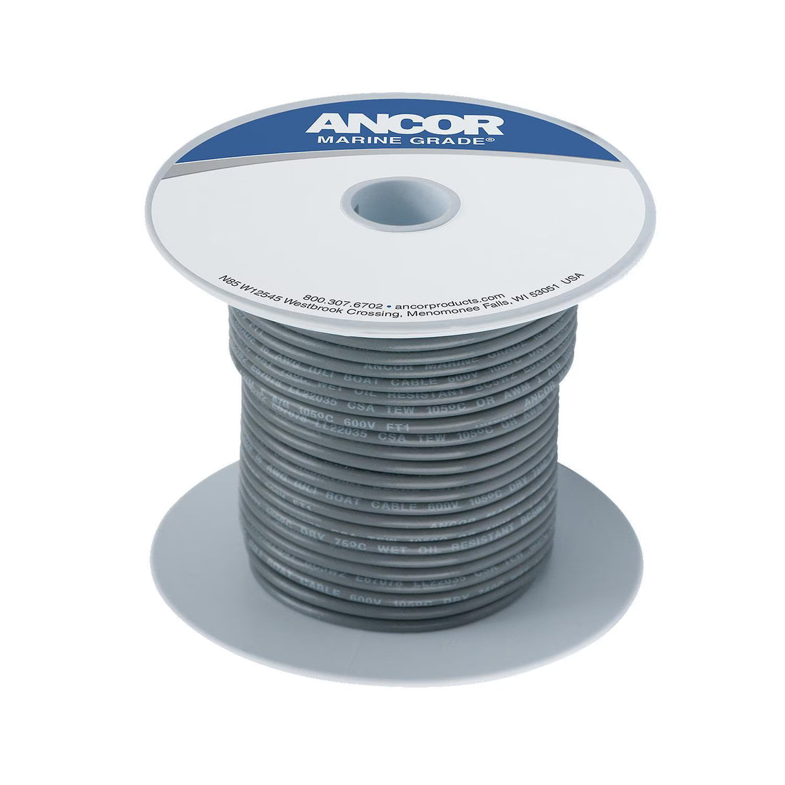Ancor #14 Grey 100ft Spool Tinned Copper - 104410