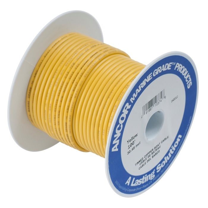Ancor #10 Yellow 100ft Spool Tinned Copper - 109010
