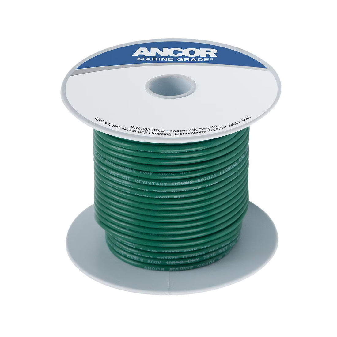 Ancor #6 Green 100ft Spool Tinned Copper - 112310