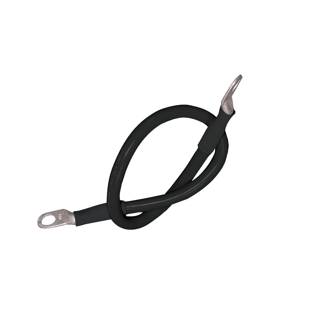 Ancor #4 Black 48in Battery Cable Assembly 5/16 Stud - 189136