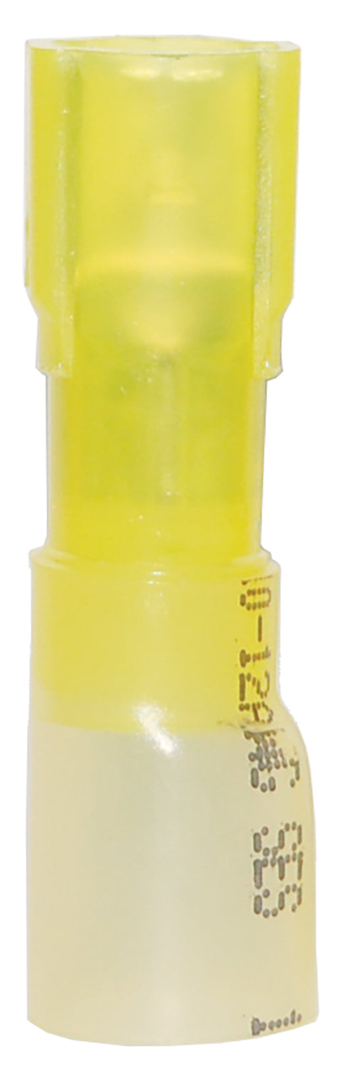 Ancor 10-12 Female Disconnect Heat Shrink Yellow 25 Pack - 320825
