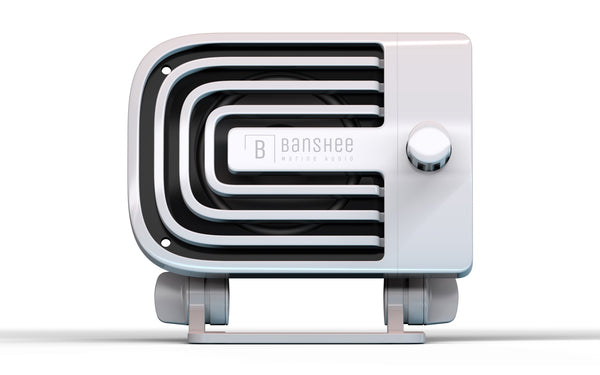Banshee Active External VHF Speaker - White - BAR-VA-1W