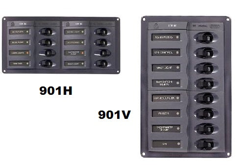 Bep 901 H 8 Way Dc Circuit Breaker Panel Horizontal