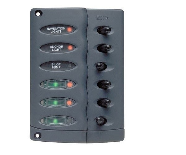 BEP CSP6-F 6 Way Switch Panel Water Proof With Fuse Holder - CSP6-F