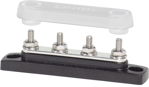 Blue Sea Common 100A MiniBus Four  #10-32 Studs With Cover - 2315-BSS