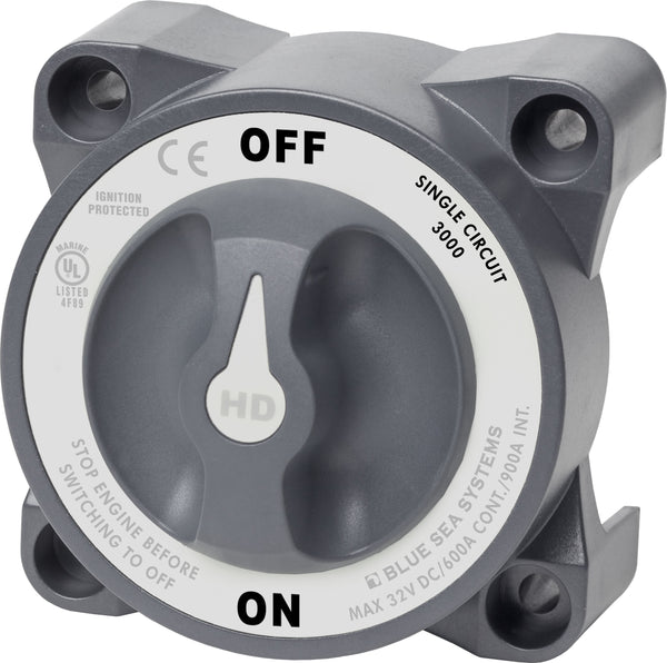 Blue Sea HD-Series Battery Switch On/Off 600A - 3000-BSS