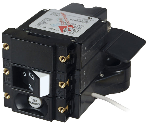Blue Sea A-Series ELCI 30A 120v AC Double Pole Main Circuit Breaker - 3102100-BSS