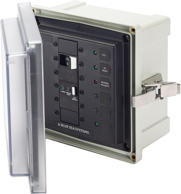 Blue Sea Panel Enclosure 120/240v AC 50A ELCI Main Surface Mount System - 3119-BSS
