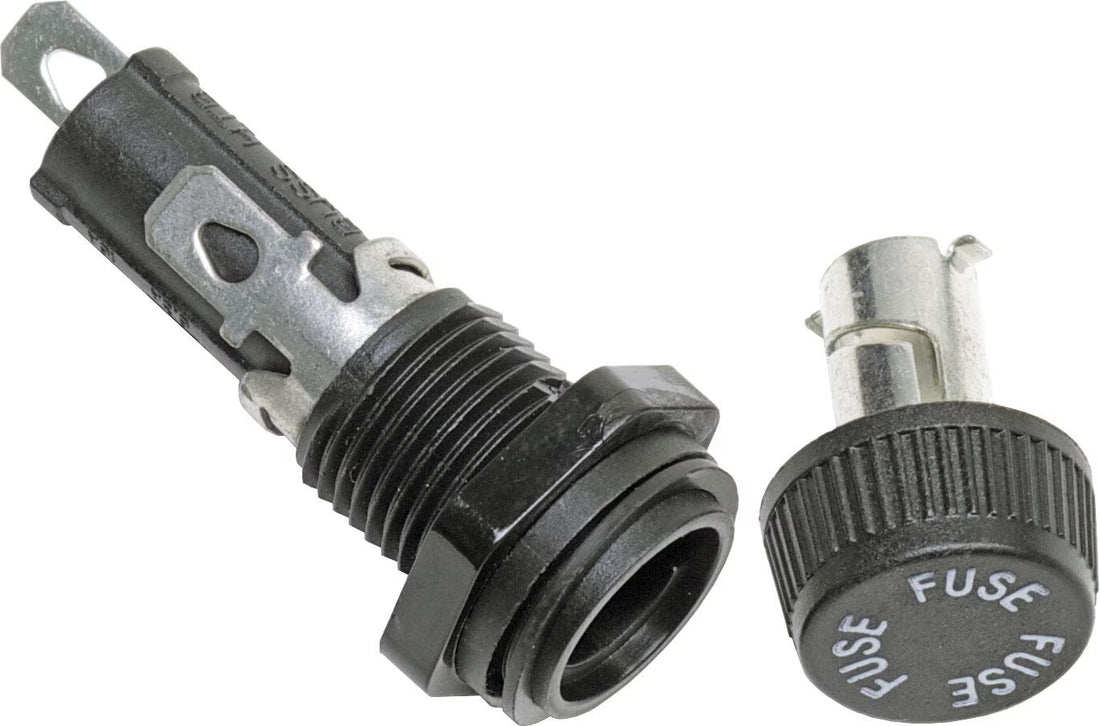 Blue Sea 5021 Panel Mount AGC/MDL Fuse Holder - 5021-BSS