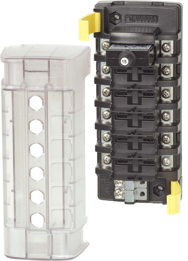 Blue Sea ST CLB Circuit Breaker Block - 6 Independant Circuits - 5050-BSS