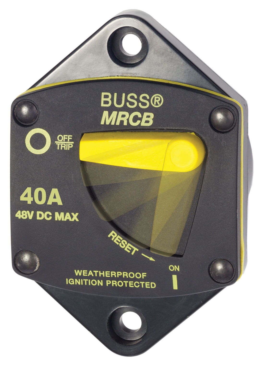 Blue Sea 187-Series 40 Amp Circuit Breaker Panel Mount - 7038-BSS