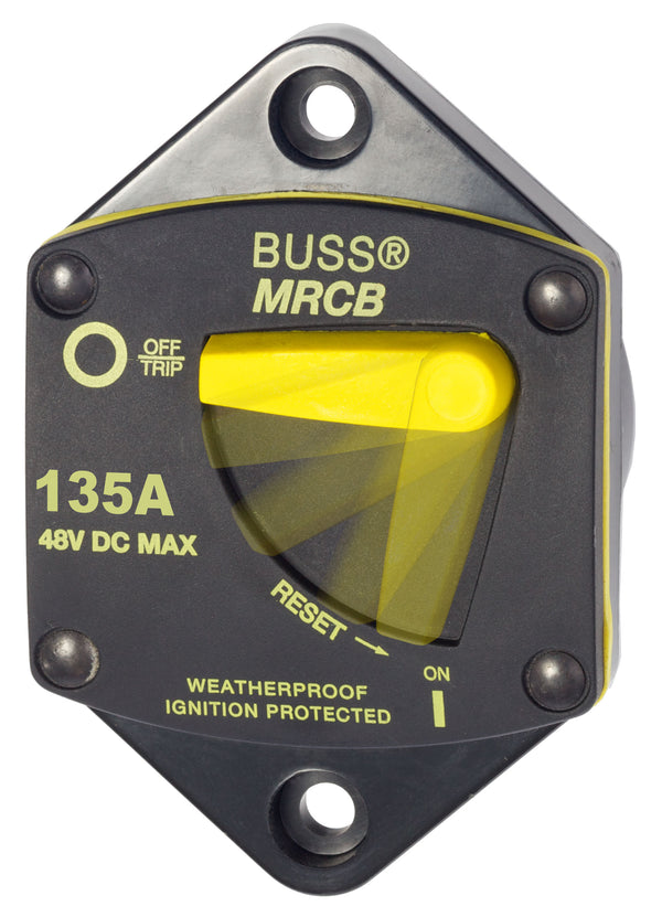Blue Sea 187-Series 135 Amp Circuit Breaker Panel Mount - 7047-BSS