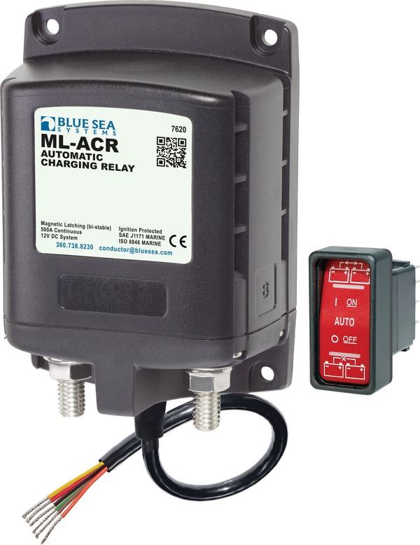 Blue Sea Ml Acr Automatic Charging Relay 12v Dc 500 A