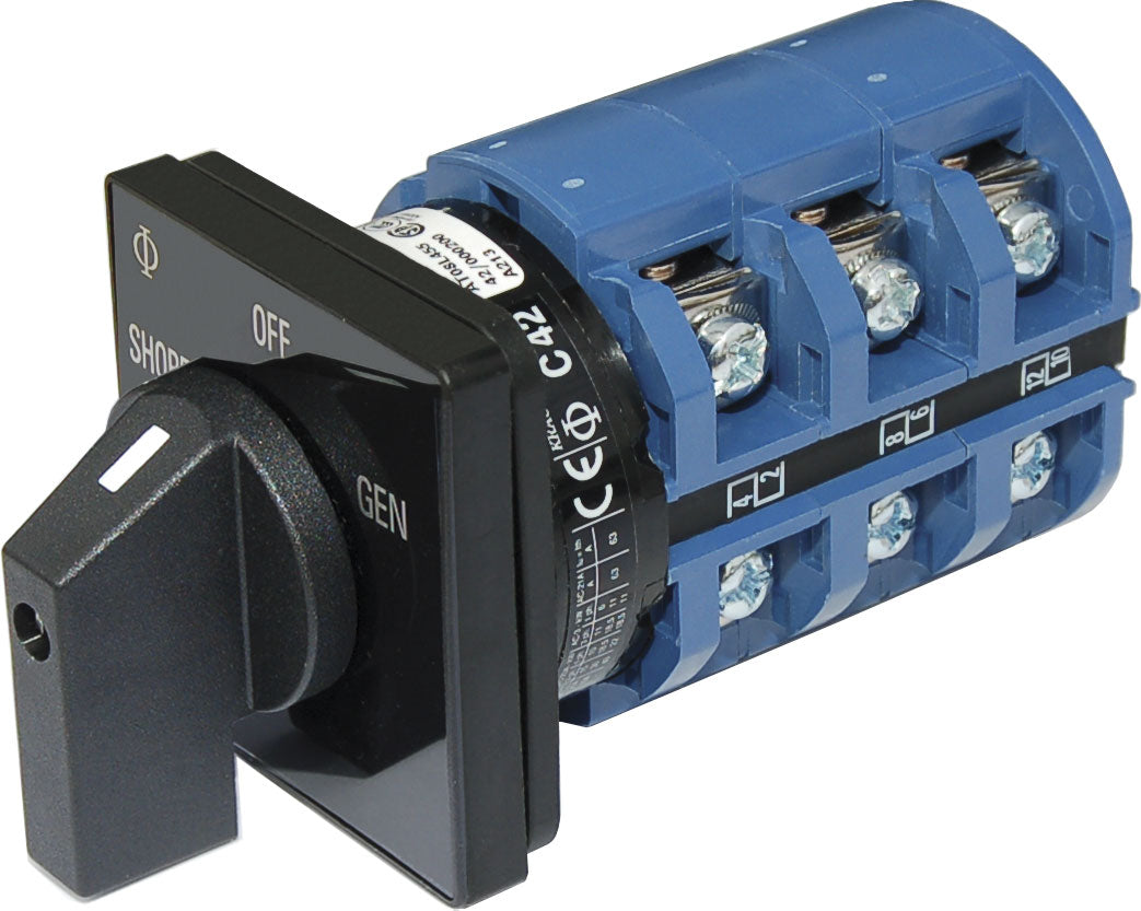 Blue Sea Rotary Switch 240VAC 65 Amp Off + 2 Position - 9019-BSS