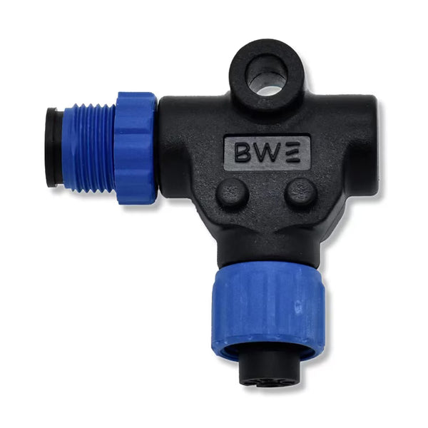 Bluewater NMEA 2000 Right Angle adapter Female to Male w/mount - 2704-12-011