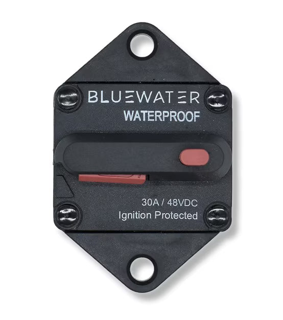 Bluewater Hi AMP Panel Mount 30AMP Resettable - 77000-9600-030