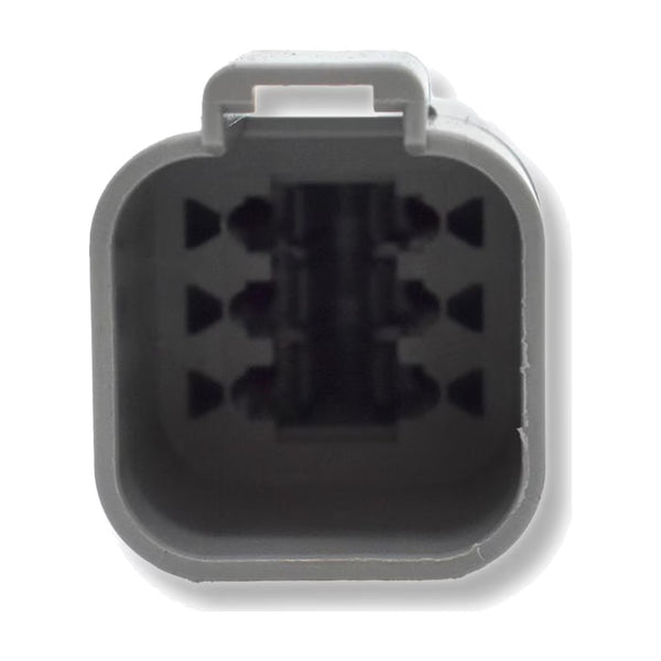 Bluewater 6 Position DT Male Connector with Wedge Lock, Deutsch Compatible - DT04-6P
