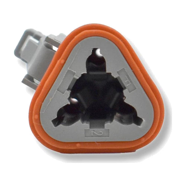 Bluewater 3 Position DT Female Connector with Wedge Lock, Deutsch Compatible - DT06-3S
