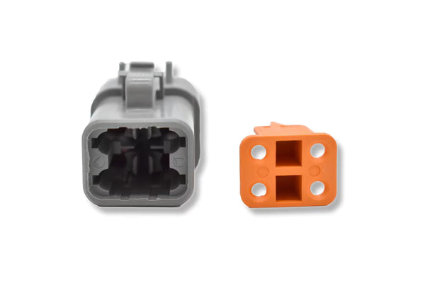 Bluewater 4 Position DTP Male Connector W/Wedge Lock - DTP04-4P
