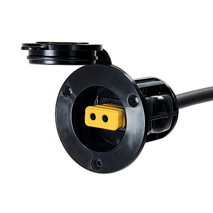 Cannon Black Flush Mount Power Port - 1903012