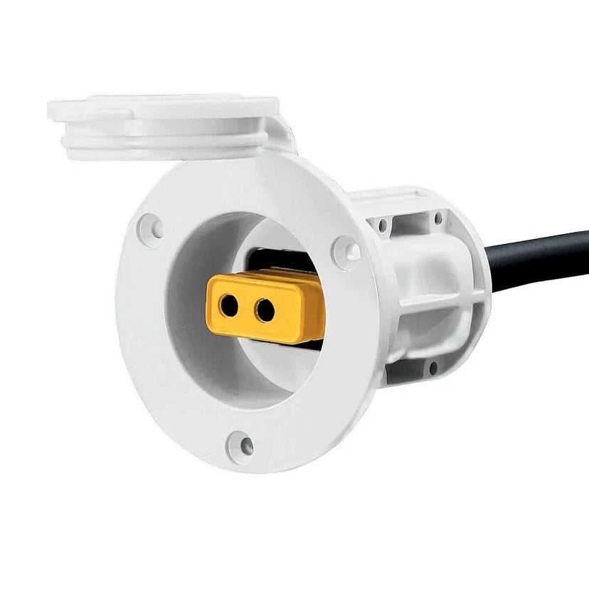 Cannon White Flush Mount Power Port - 1903013