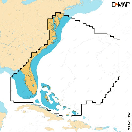 C-MAP Reveal X Coastal Chesapeake Bay to the Bahamas microSD - M-NA-T-203-R-MS