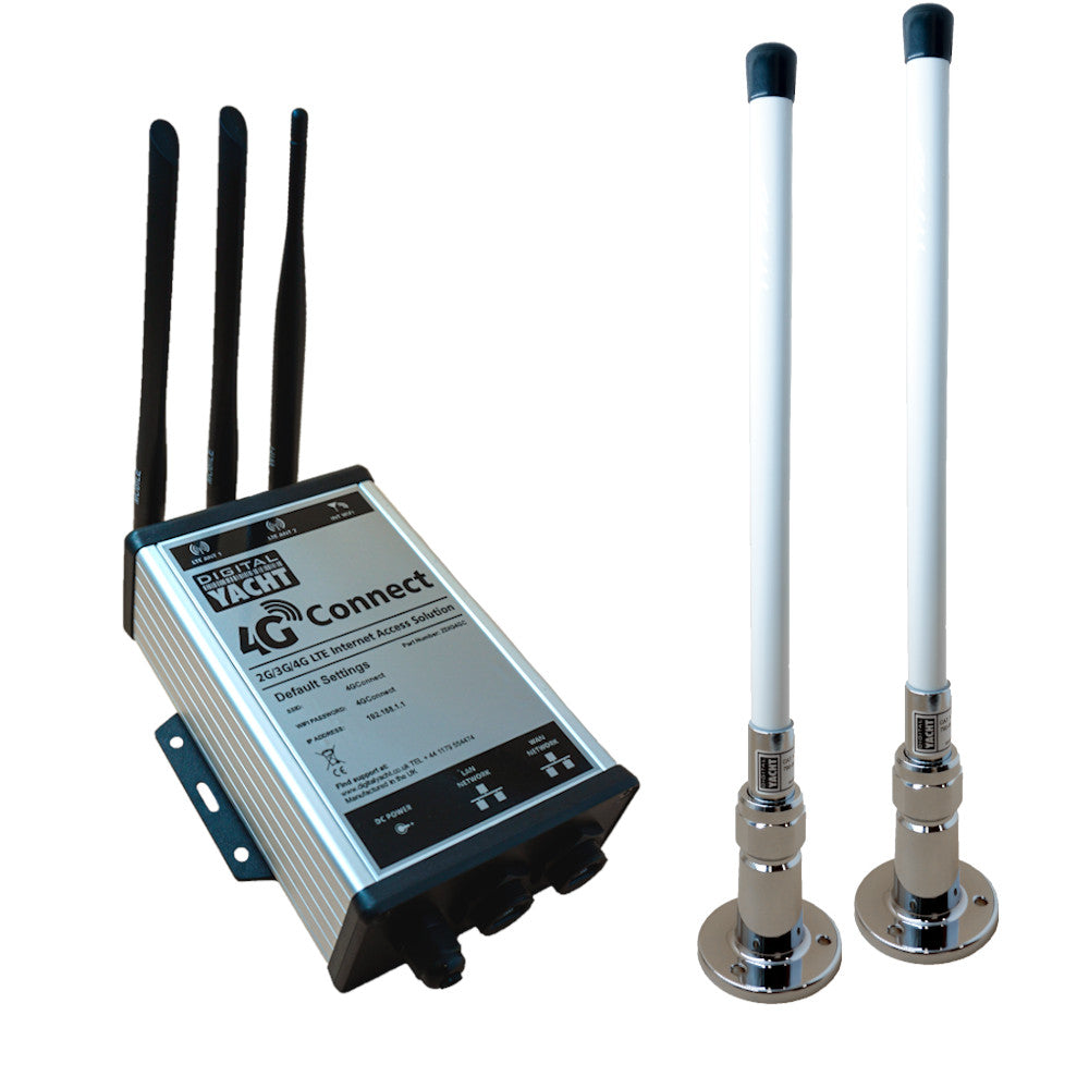 Digital Yacht 4G Connect 2G/3G/4G Internet Access Gateway With Dual Antennas - ZDIG4GCPRO