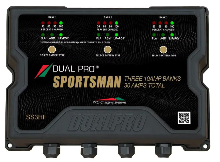 Dual Pro SS3HF Battery Charger 3 Bank 30 Amps - SS3HF
