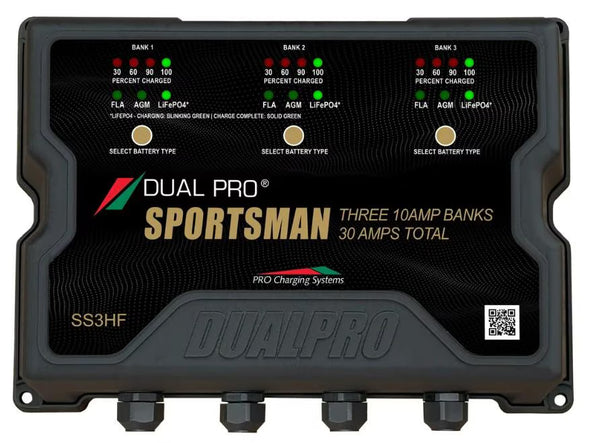 Dual Pro SS3HF Battery Charger 3 Bank 30 Amps - SS3HF