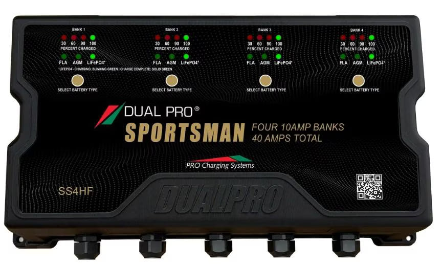 Dual Pro SS4HF Battery Charger 4 Bank 40 Amps - SS4HF