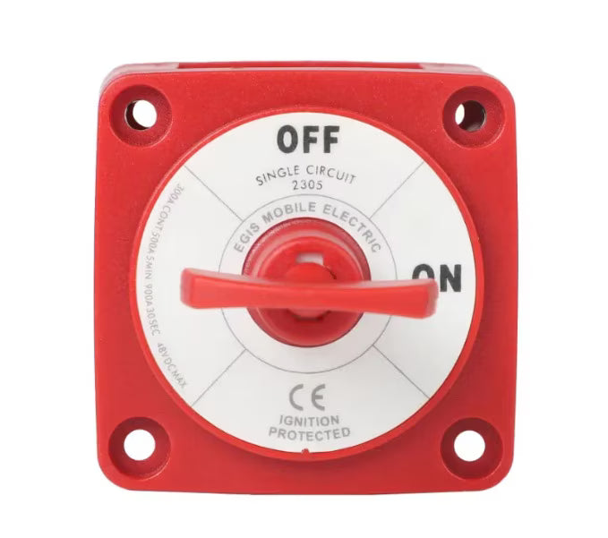 EGIS 2305 m-Series 300A Battery Switch Off/On, Key Actuator - 2305