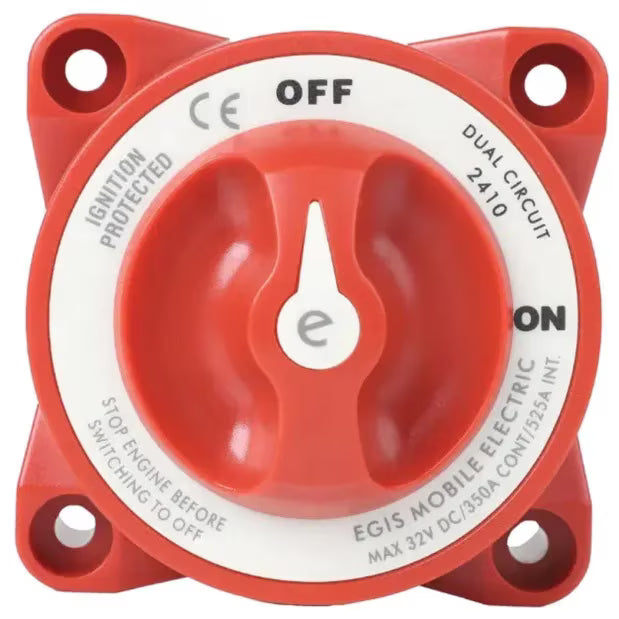 EGIS 2410 e-Series 350A Dual Circuit Battery Switch Off/On - 2410