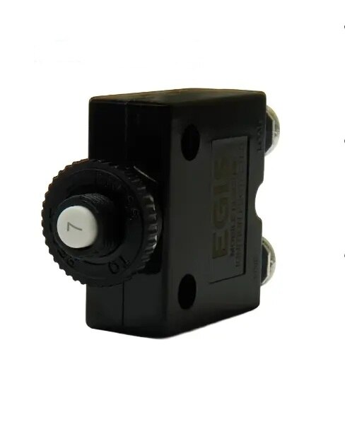 EGIS Push Button Panel Mount Circuit Breaker Screw Terminals 7 Amp Retail Pack - 4710-07