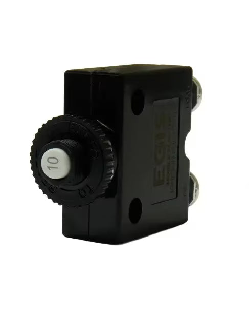 EGIS Push Button Panel Mount Circuit Breaker Screw Terminals 10 Amp Retail Pack - 4710-10