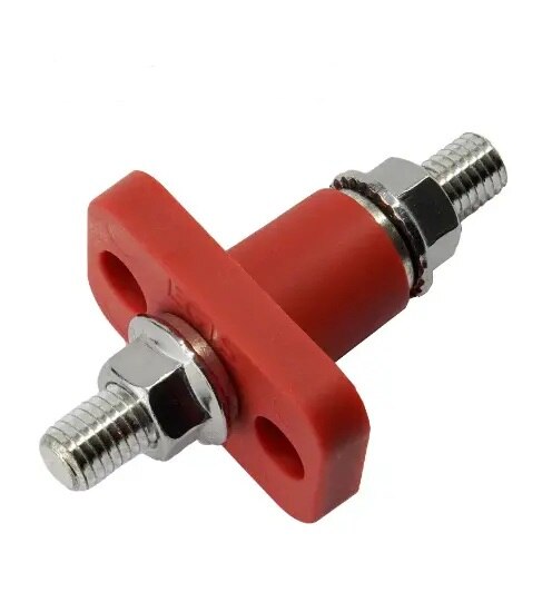 EGIS Feed Through Terminal Red M10 (3/8") Retail Pack - 6250-141