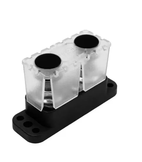 EGIS PowerBar Dual M10 (3/8) Studs - 250A w-Cover Retail Pack - 6252-200