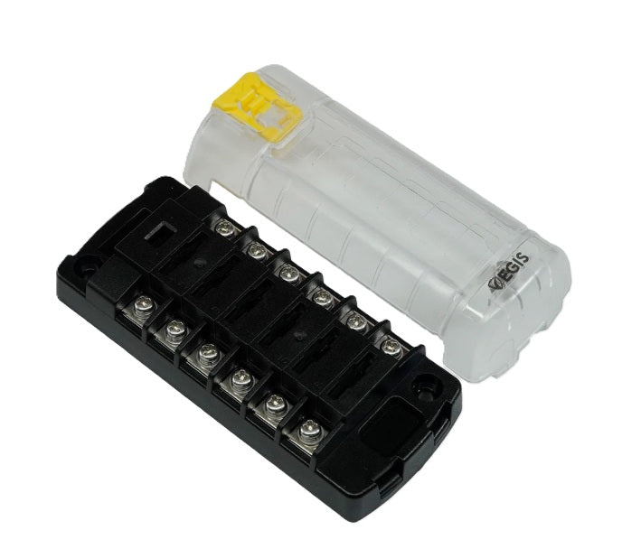 EGIS RT Fuse Block 6 6 Independant Circuits with Cover - 8037
