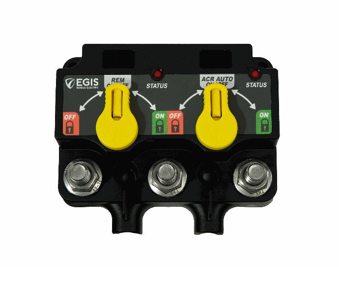 EGIS XD Dual Flex 2 Automatic Charging Relay with Knobs Tinned Wires - 8720-1550
