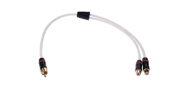 Fusion MS-RCAYF 1Male-2FeMale Shielded Twisted RCA Y-Cable - 010-12622-00