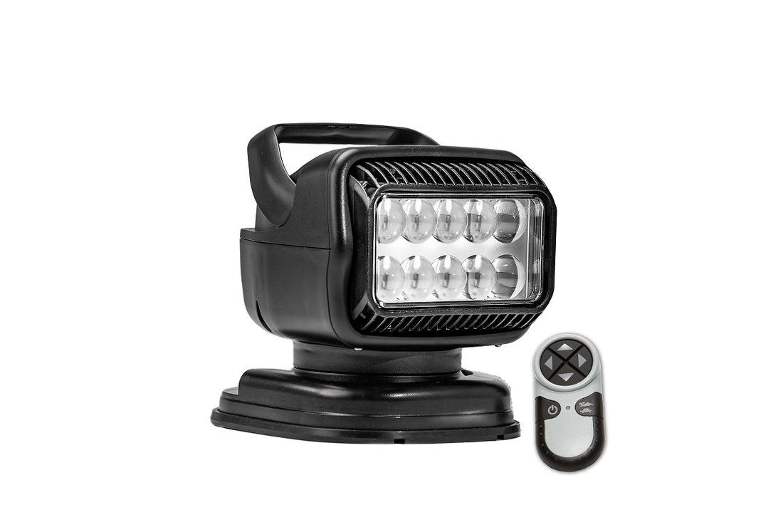 Golight GT Series LED Black Wireless Handheld Remote Portable Magnetic Shoe 12v - 79514GT