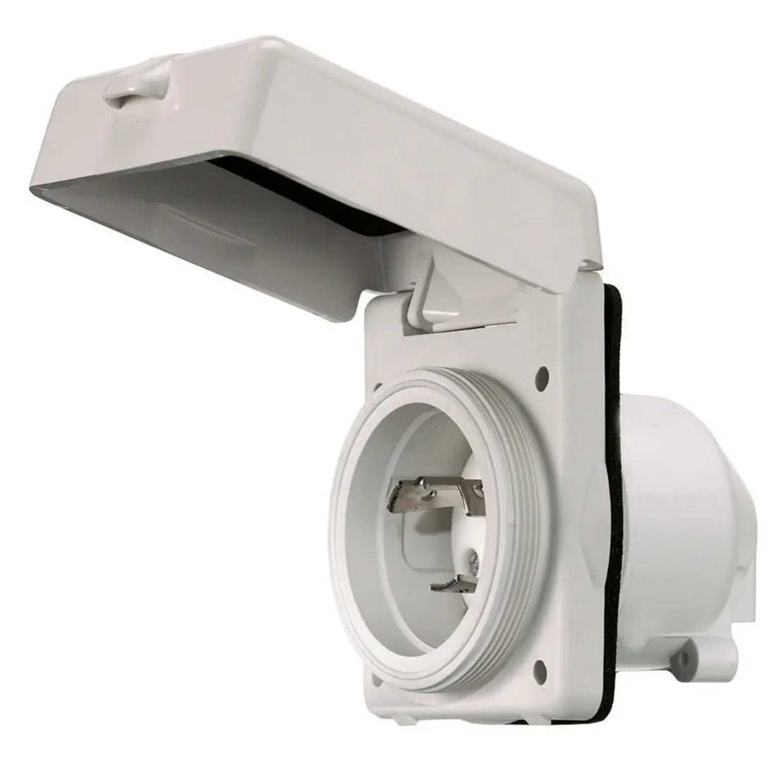 Hubbell HBL303NMBL 30A Inlet Boatside Polycarb - HBL303NMBL