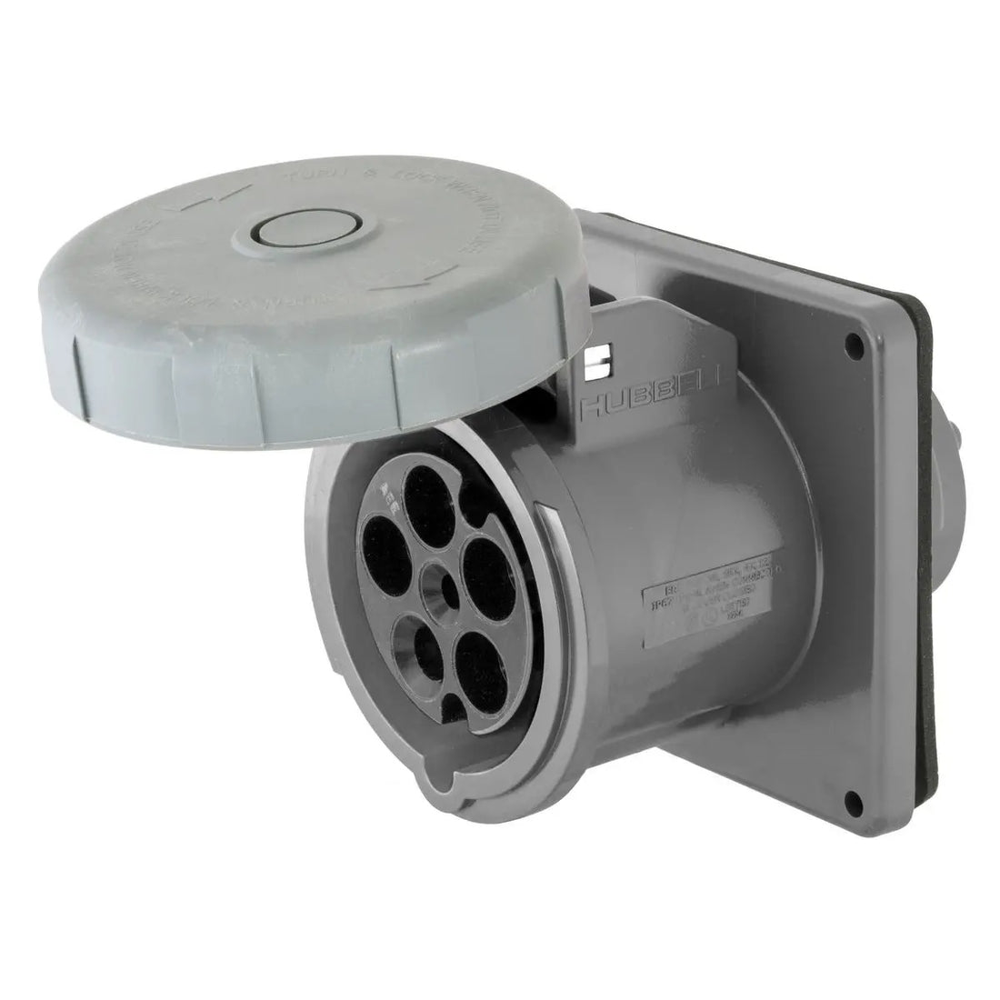 Hubbell M5100R9 100A 30Y 120/208V Dockside Receptacle - M5100R9