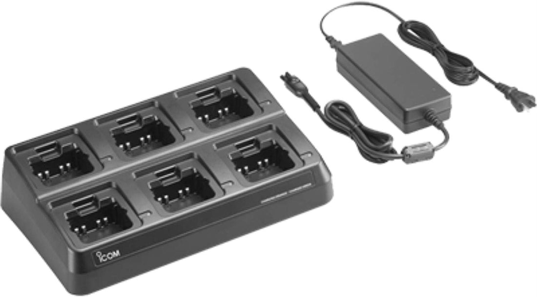 Icom 6-Gang Charger with USA AC Adapter - BC214-1