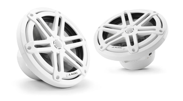 JL Audio M3 7.7in Coaxial Speakers White Sport Grille - 010-03068-00