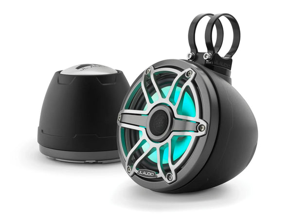 JL Audio M6 VeX 6.5in Enclosed System Titanium Sport Grille with RGB LED - 010-03261-00