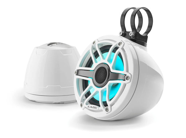JL Audio M6 VeX 6.5in Enclosed System White Sport Grille with RGB LED - 010-03262-00