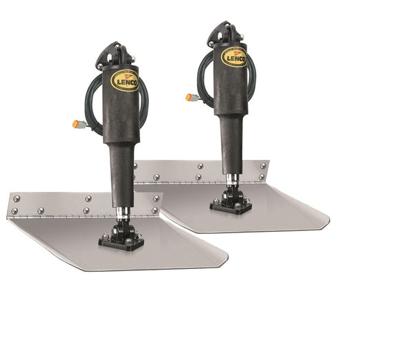Lenco 12inx12in Standard Mount Trim Tab Kit 12v Requires Switch - 15007-101